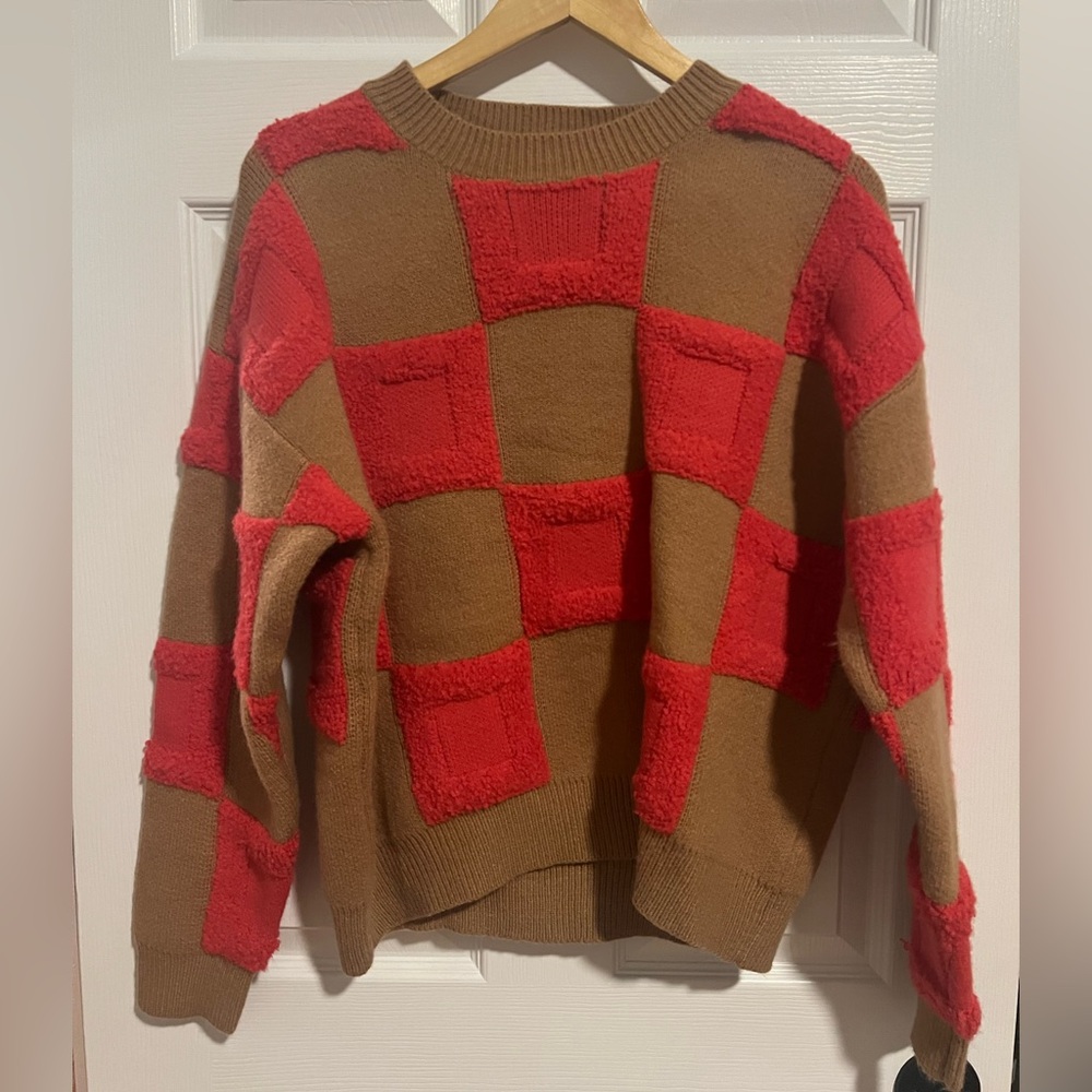 Checkered Pullover Sweater - image 2